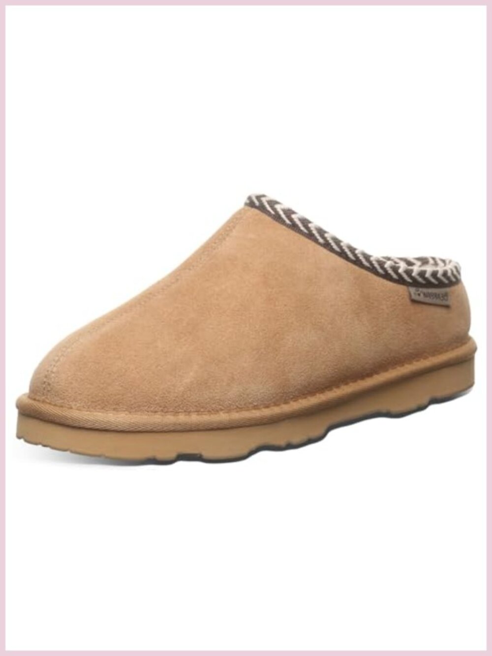 Wool Lined Suede Slippers with BearCoat Repellent Rubber Sole Women's
